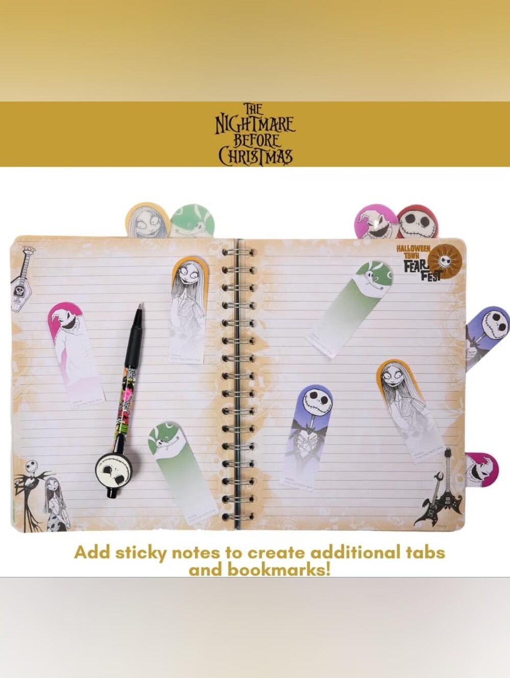 The Nightmare Before Christmas Sticky Note & Bookmark Set - Multi - Picture 6 of 9